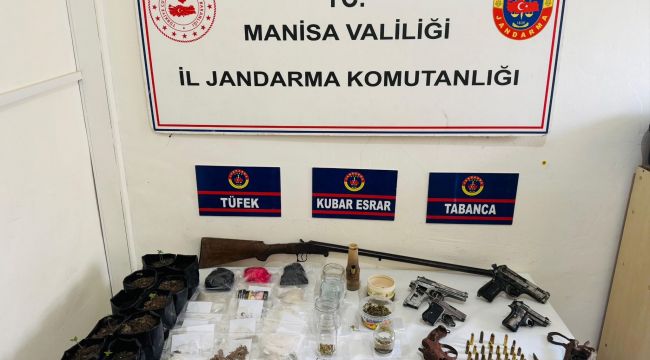 Manisa’da Silah ve Uyuşturucu Operasyonu